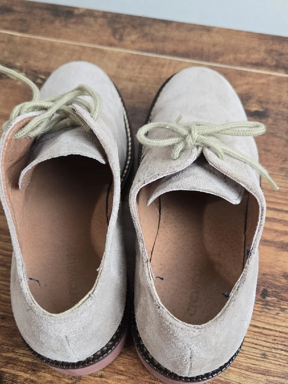 J.Crew‎ Crewcuts Suede Oxford Lace-up Dress Boys Shoes Sz 2 Preppy Classic